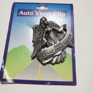 Guardian Angel Visor Car Clip